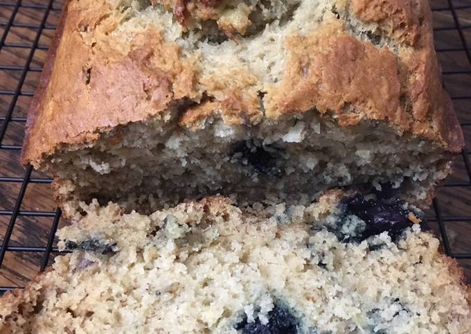 How to Prepare Super Quick Homemade Blueberry Banana Bread 🍌🍞