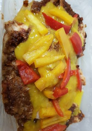 A picture of Caribbean Mango Spiced Chicken.