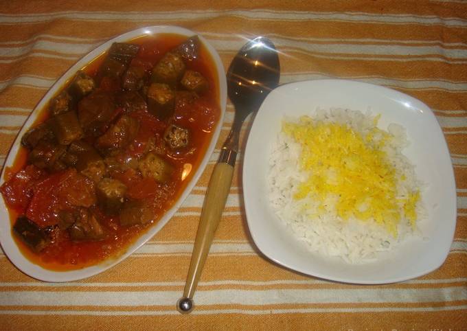 Persian Okra stew with beef