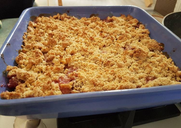 Crumble pomme / raisin