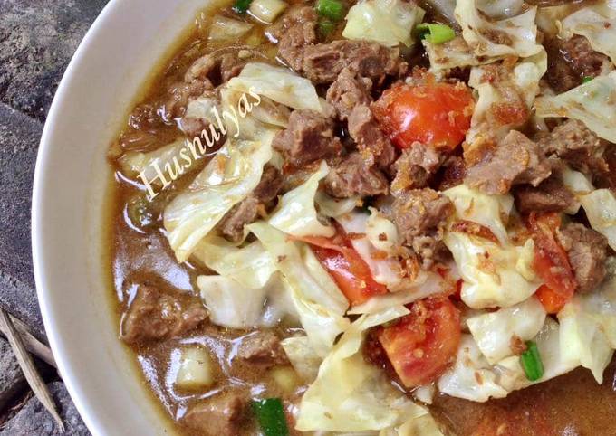 Resep Tongseng sapi tanpa santan Anti Gagal