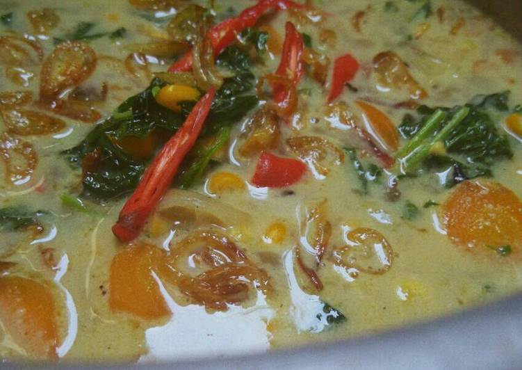 Resep Bayam Jagung Masak Santan yang Lezat Sekali