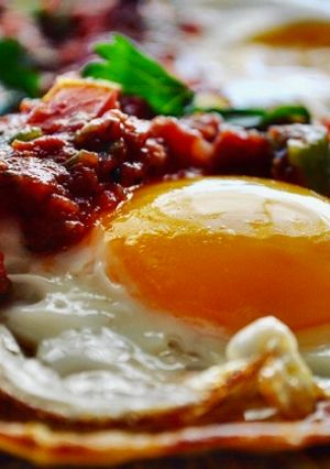 Una foto de Huevos rancheros