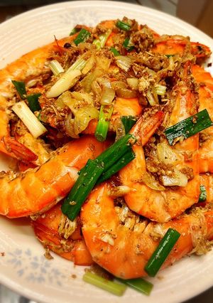 沙茶蝦炒蛋 的食譜成品照片