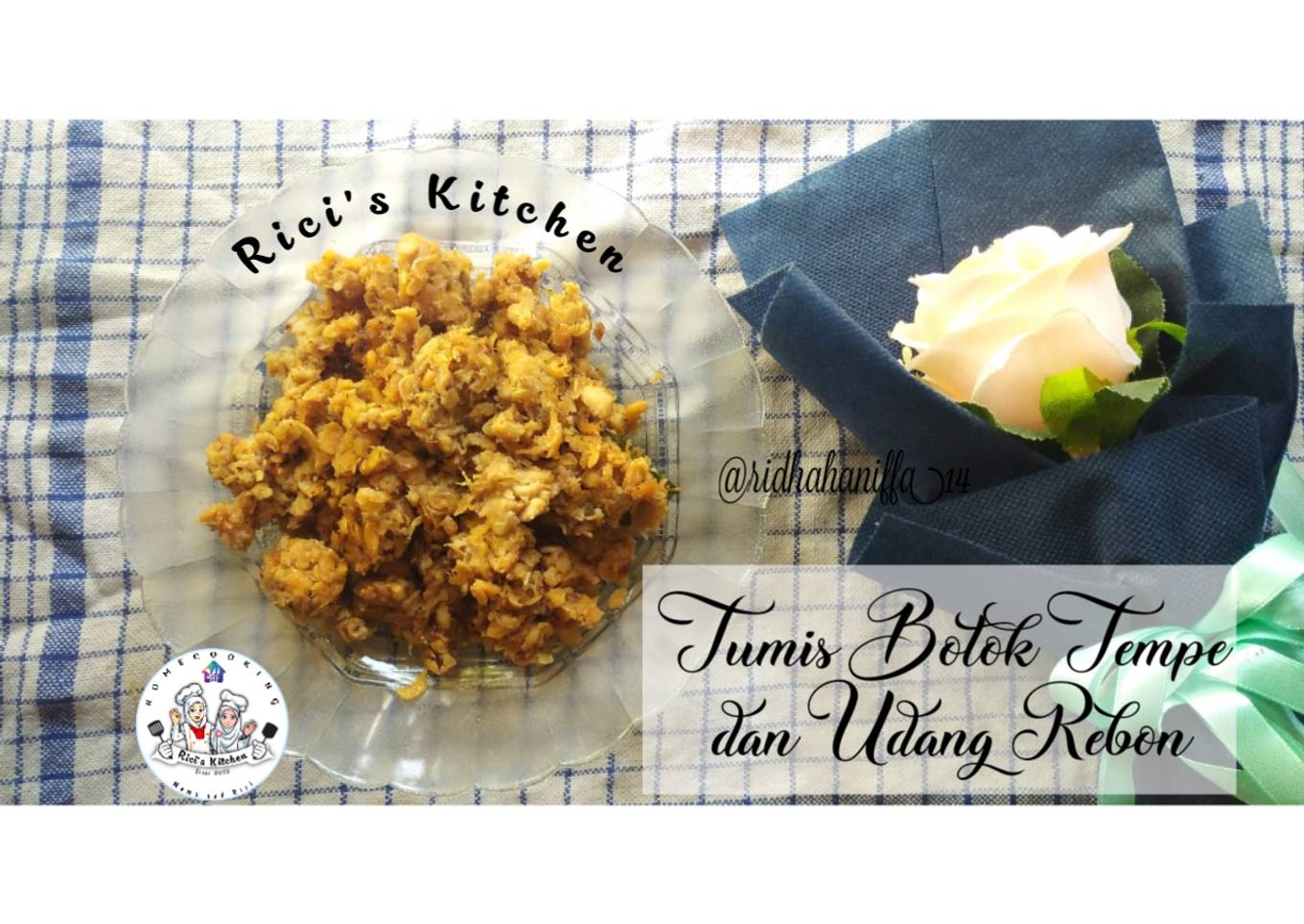 Tumis Botok Tempe dan Udang Rebon