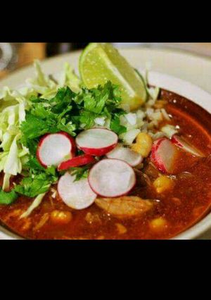 Una foto de Pozole
