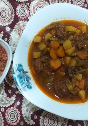 عکسی از دستور خوراک لوبیا