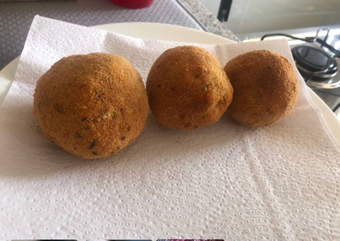 Croquetas de calabaza, panceta y queso