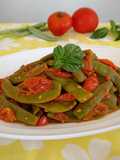 Fagiolini “Piattoni” con Pomodoro e Basilico