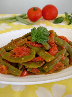 Foto di Fagiolini “Piattoni” con Pomodoro e Basilico