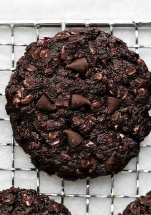 Hình của món Bánh quy yến mạch cacao.