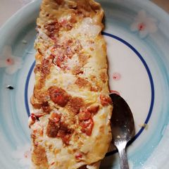 Nigeria tomatoes egg omelette A picture of Nigeria tomatoes egg omelette.