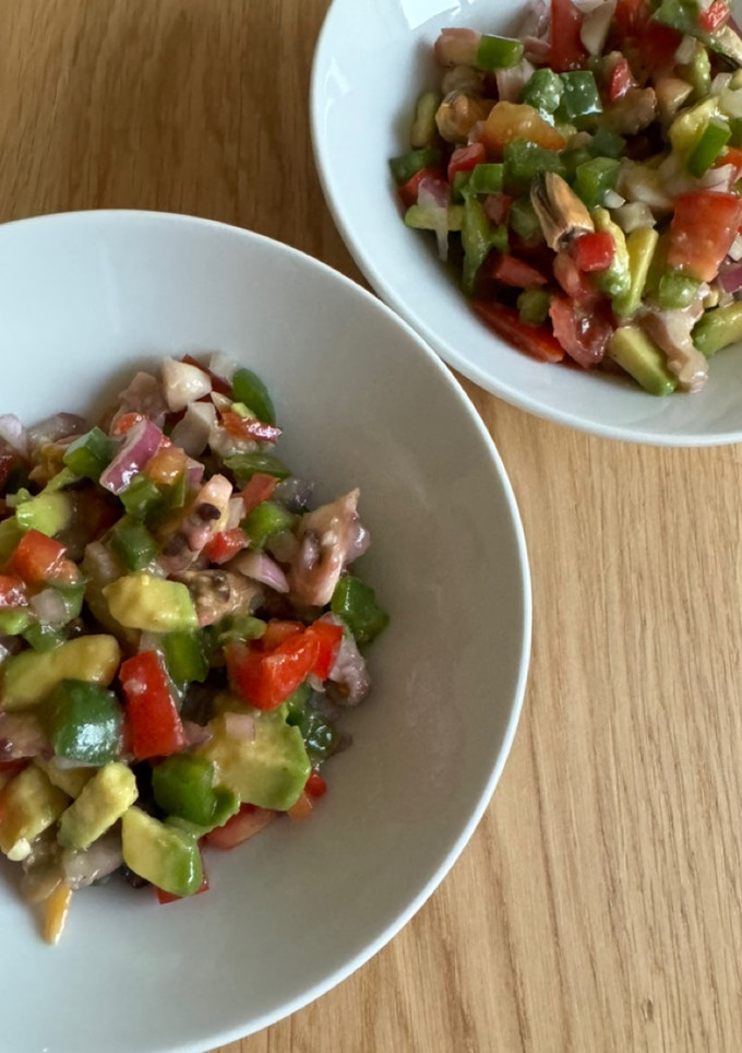 Una foto de Ensalada tipo salpicón a mi manera