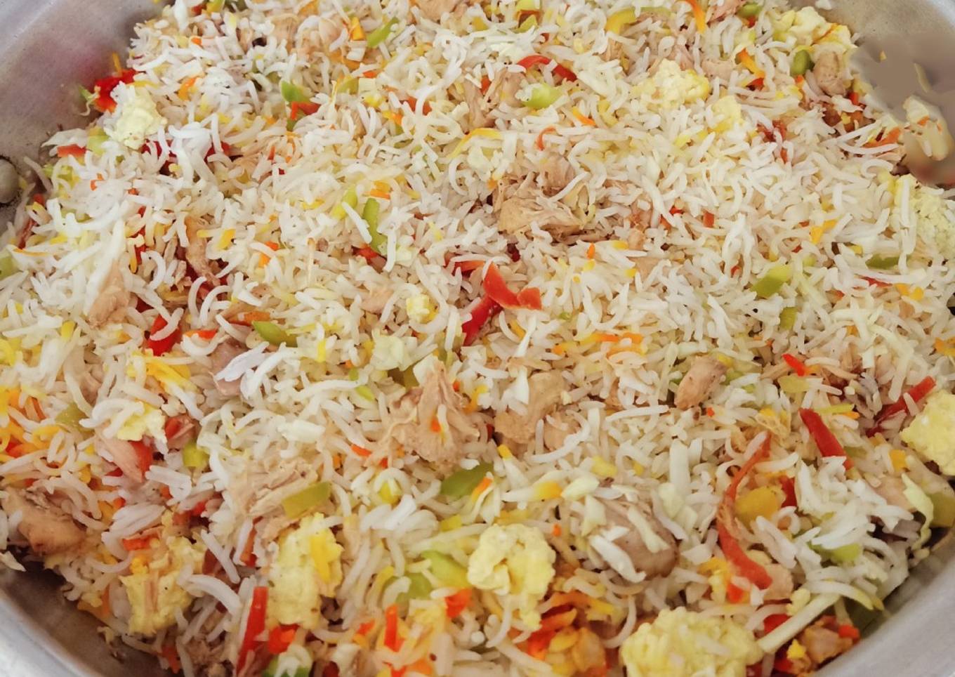 Restaurant Style Chinese Rice 🫑🌶️🥚🍗🥬