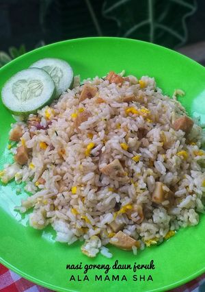 Foto resep Nasi goreng daun jeruk