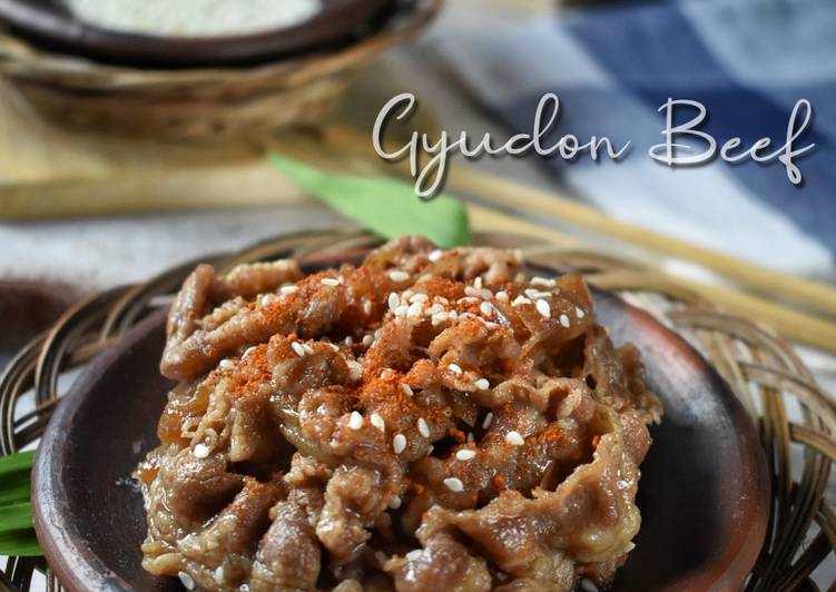 Cara Gampang Menyiapkan Gyudon Beef ala Yoshinoya (versi 1), Enak Banget