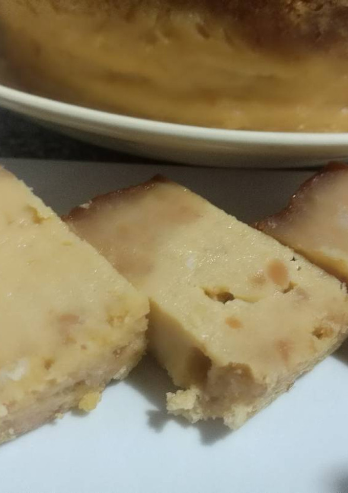 Una foto de Pudín de turrón