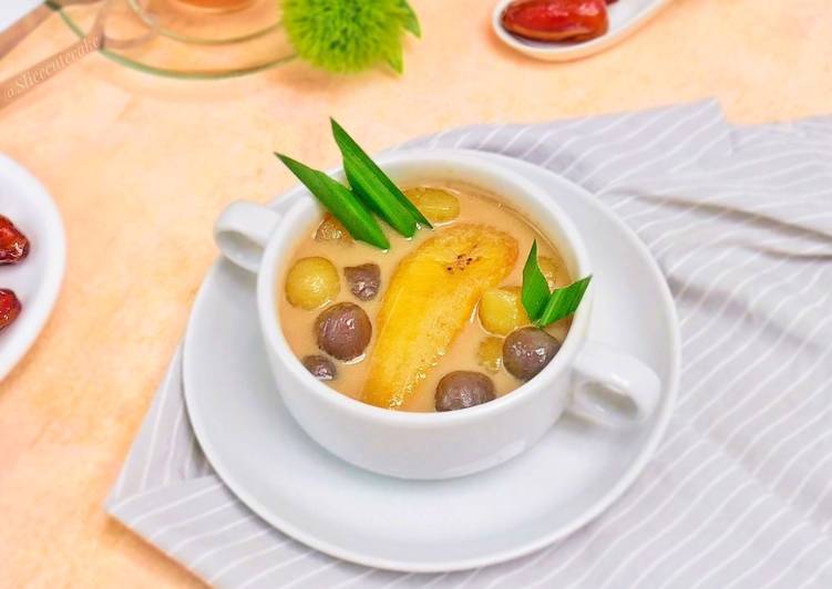 Kolak Pisang Milk Tea / Kolak Pisang Candil Kentang