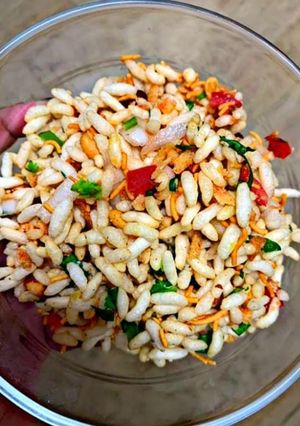A picture of Murmura bhel/Jhalmuri.