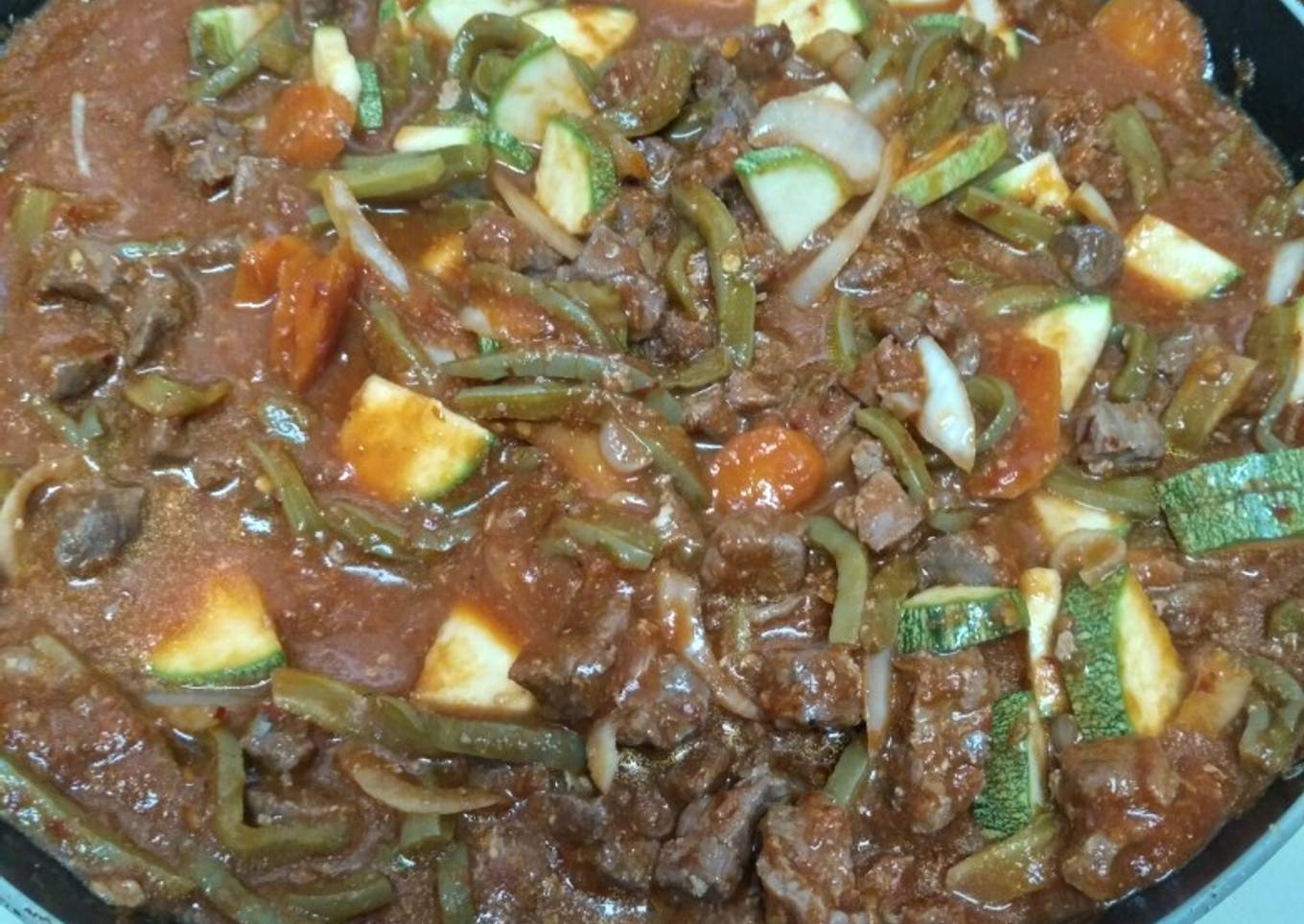 Bistec con nopales