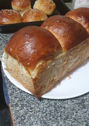 Una foto de Pan de molde tangzhong