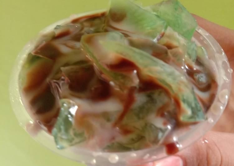 Bagaimana Menyiapkan Dalgona pop ice jelly, Enak Banget