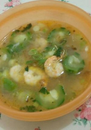 Foto resep Sup Oyong Udang Makaroni Spesial