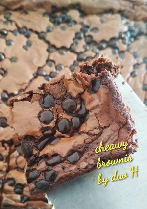 Foto resep 6. Cheawy Brownies Mengkilat