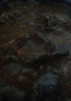 Una foto de Osobuco con arroz