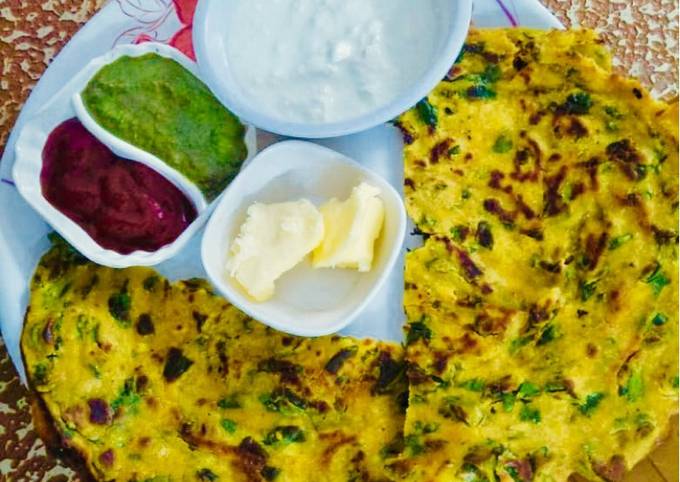 Besan methi cheela chickpea flour and fenugreek chila