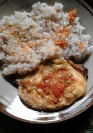Foto resep Nasi telor sambel bawang merica