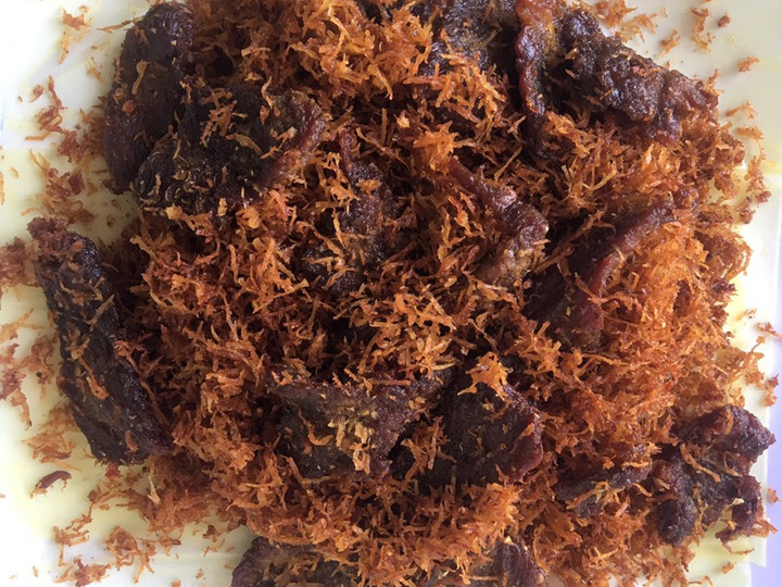 Resep Serundeng kelapa daging sapi Anti Gagal