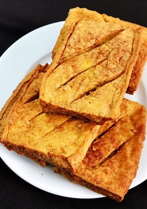 Hình của món Đậu Hủ Muối Cà Ri Sả.