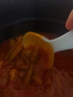 عکسی از دستور خورش بامیه