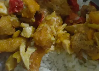 Siap Saji Ayam filet saus telur asin (Halal) Nikmat Lezat