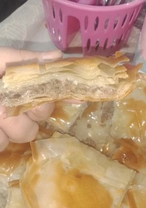 صورة لوصفة جلاش باللحمه المفرومه من غير بيض ولبن
