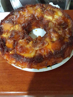 Una foto de Torta invertida de manzanas