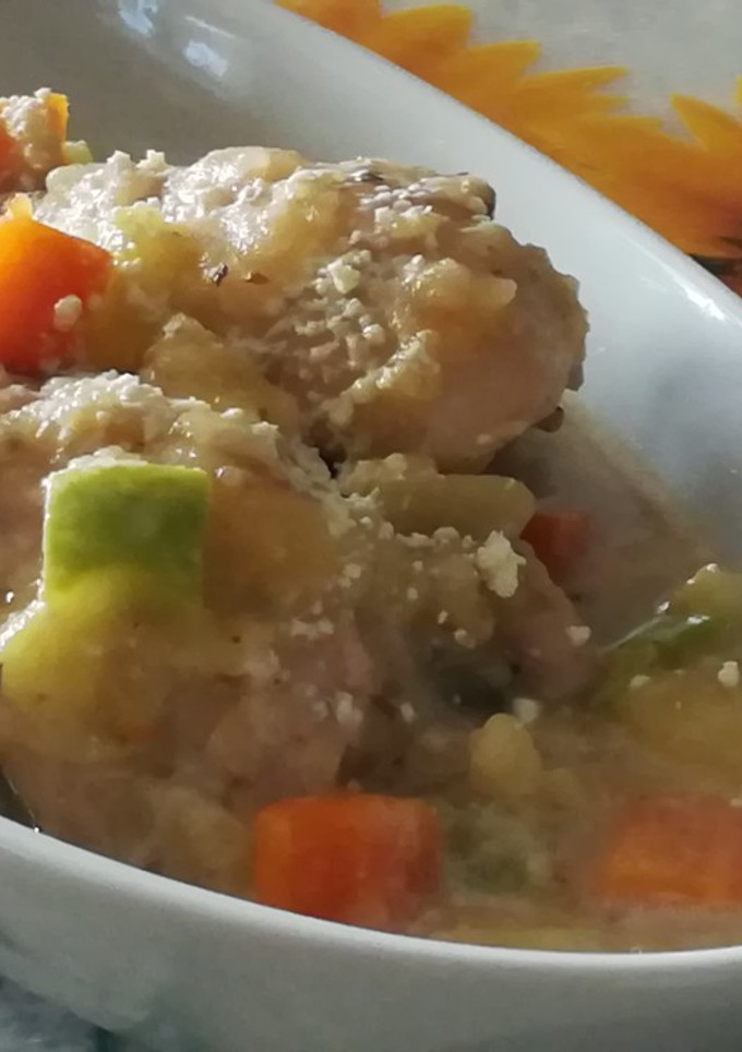 Una foto de Cremoso de Pollo con vegetales