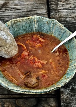 Zdjęcie przepisu Kapuśniak z kimchi na deszczową niedzielę.