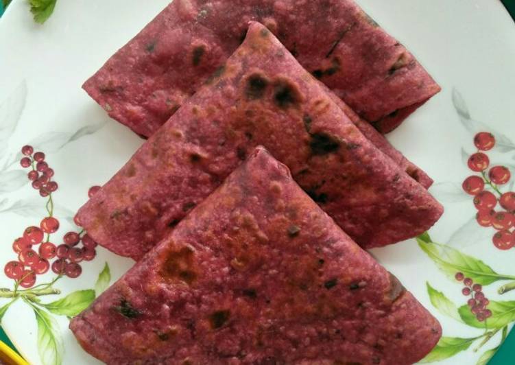 How to Make Award-winning Mix Flour Beetroot Parathas