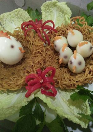 Foto resep Mie Angry bird