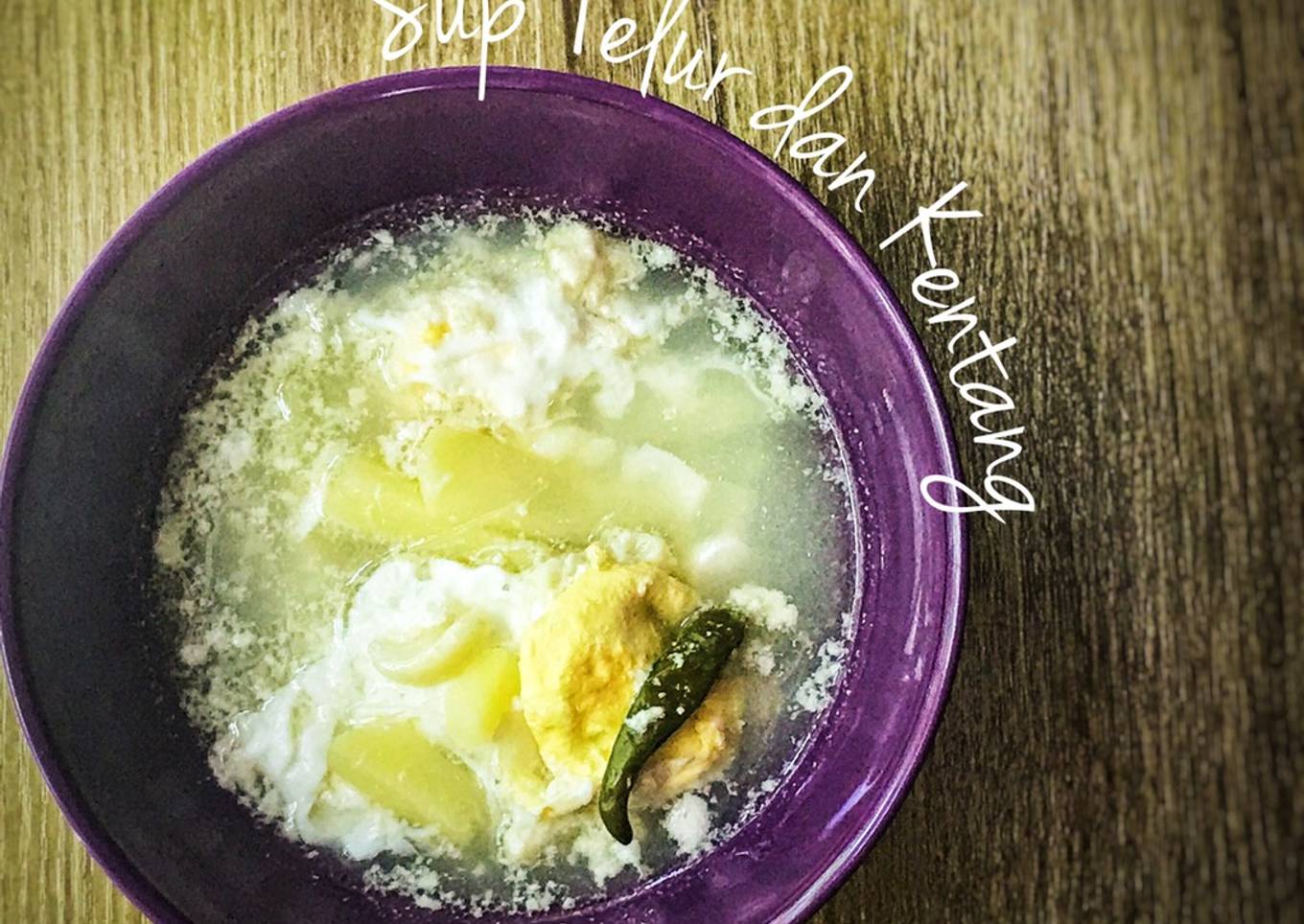 Sup Telur dan Kentang