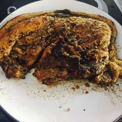 A picture of Lemon and pepper pork steak.