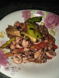 Foto resep Oseng cumi pedas