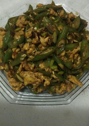 Foto resep Tumis buncis telor orak arik
