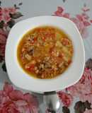 Picadito de carne con mandioca