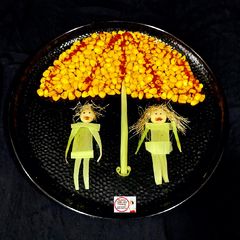 A picture of 🌽 American Corn Umbrella ☂️.
