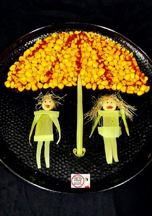 A picture of 🌽 American Corn Umbrella ☂️.