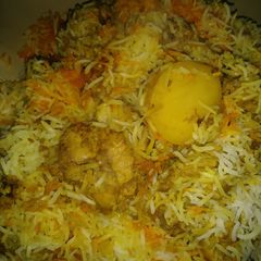 A picture of Sindhi biryani.