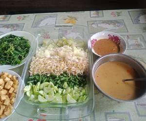 Resep mudah Pecel Sayur Praktis Yummy Mantul